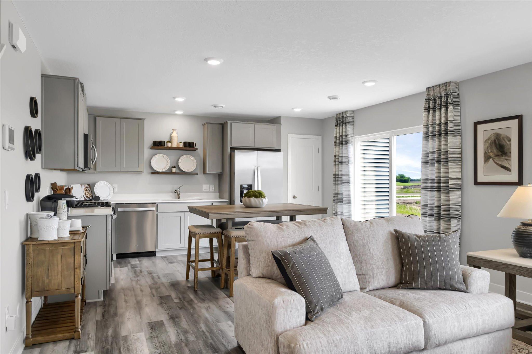 Perfect entertaining spaces.