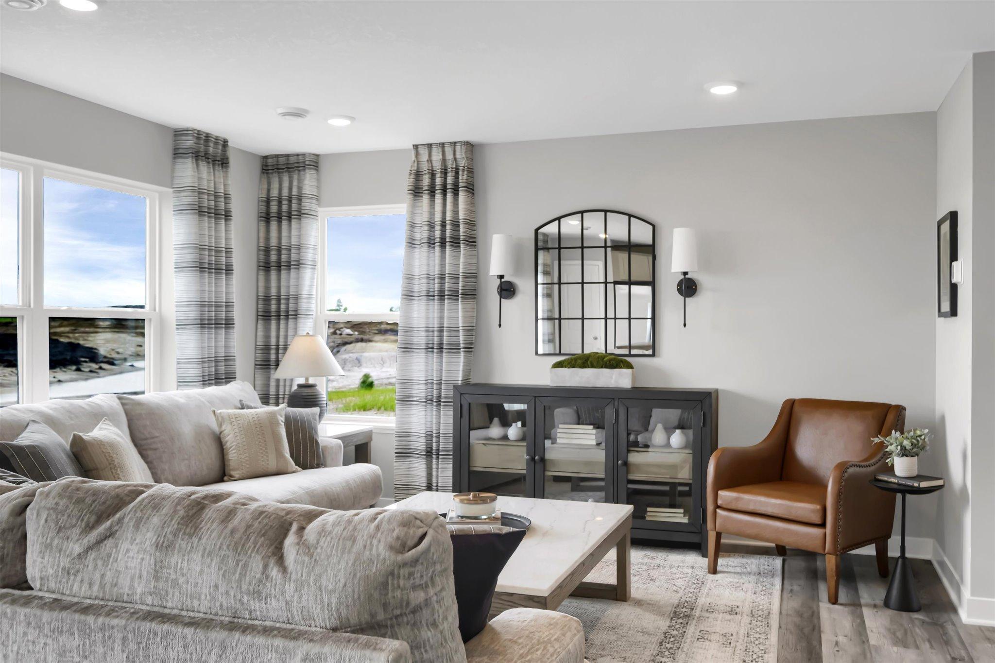Airy main floor. Your windows offer a lifetime warranty.