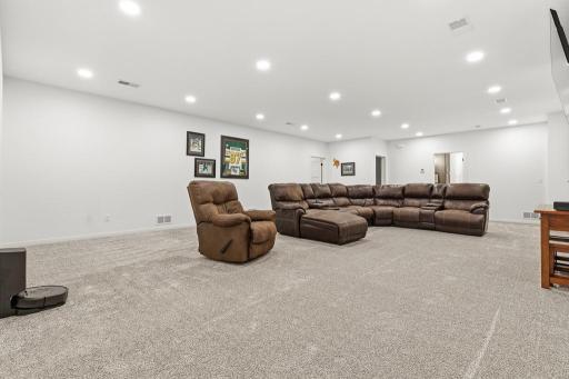 Your family and friends will love this space! Plenty of options to spread out when hosting