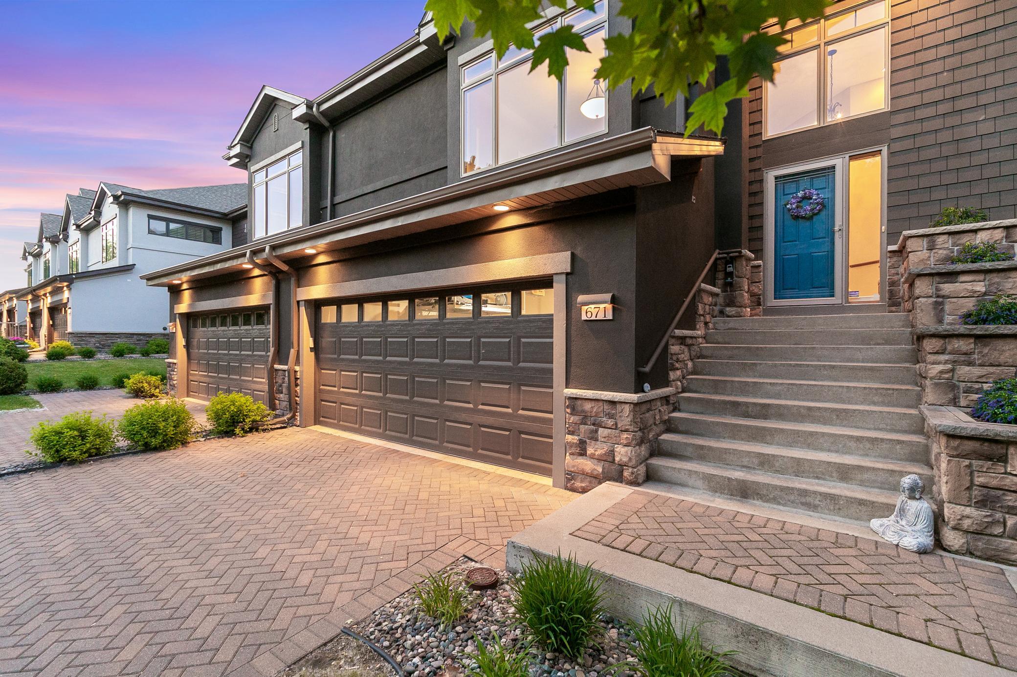 The Willoughby community is quiet and walkable.