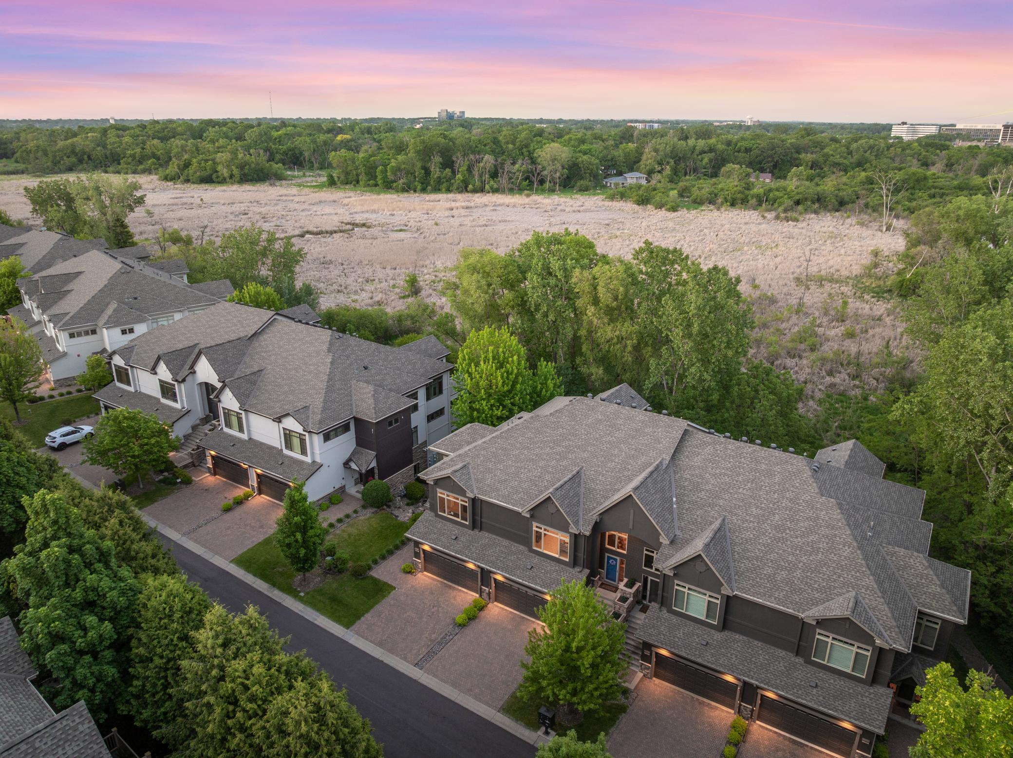 The Willoughby community is quiet and walkable.