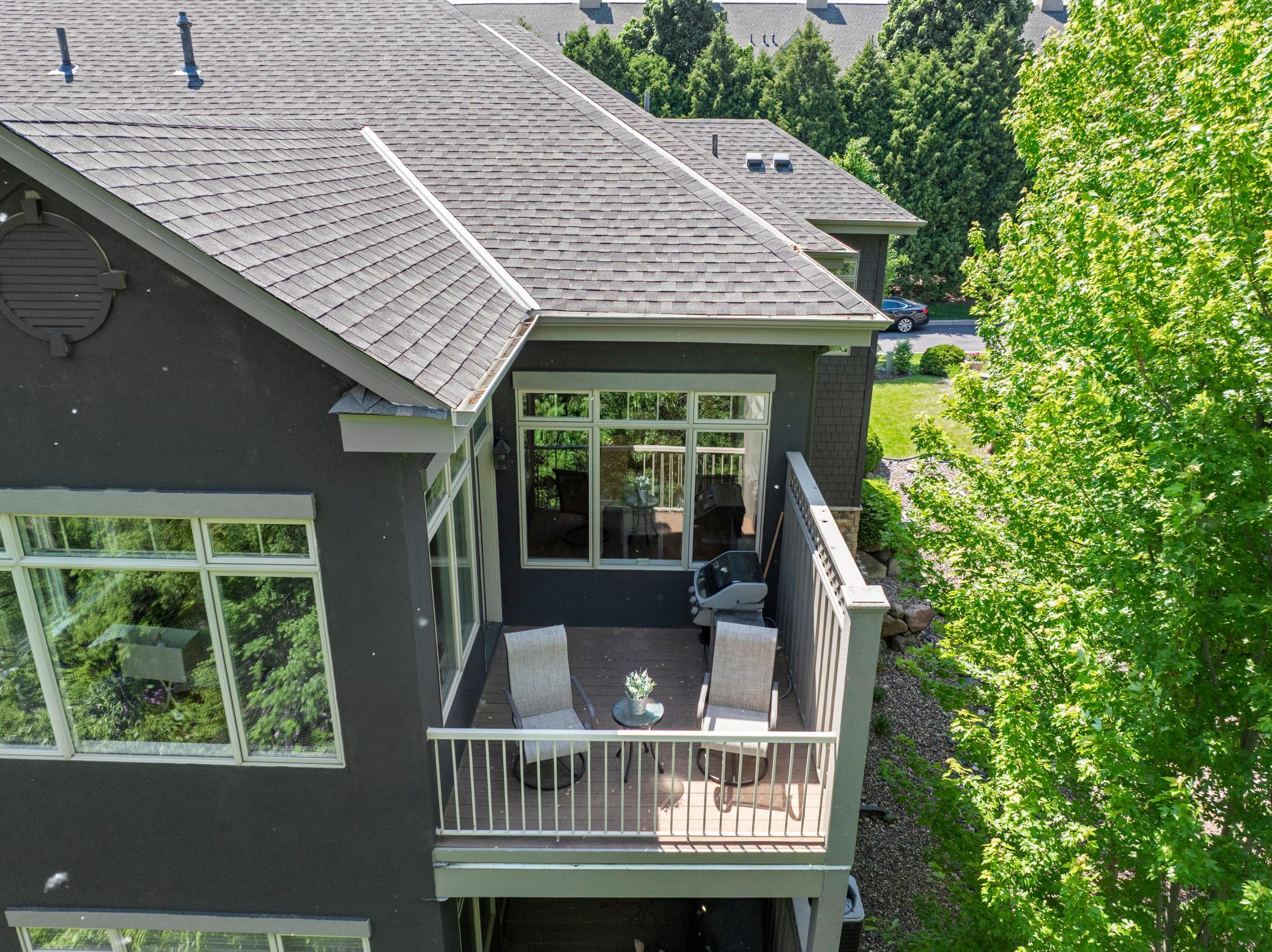 Enjoy grilling and entertaining on the private deck, located next to the sunroom.