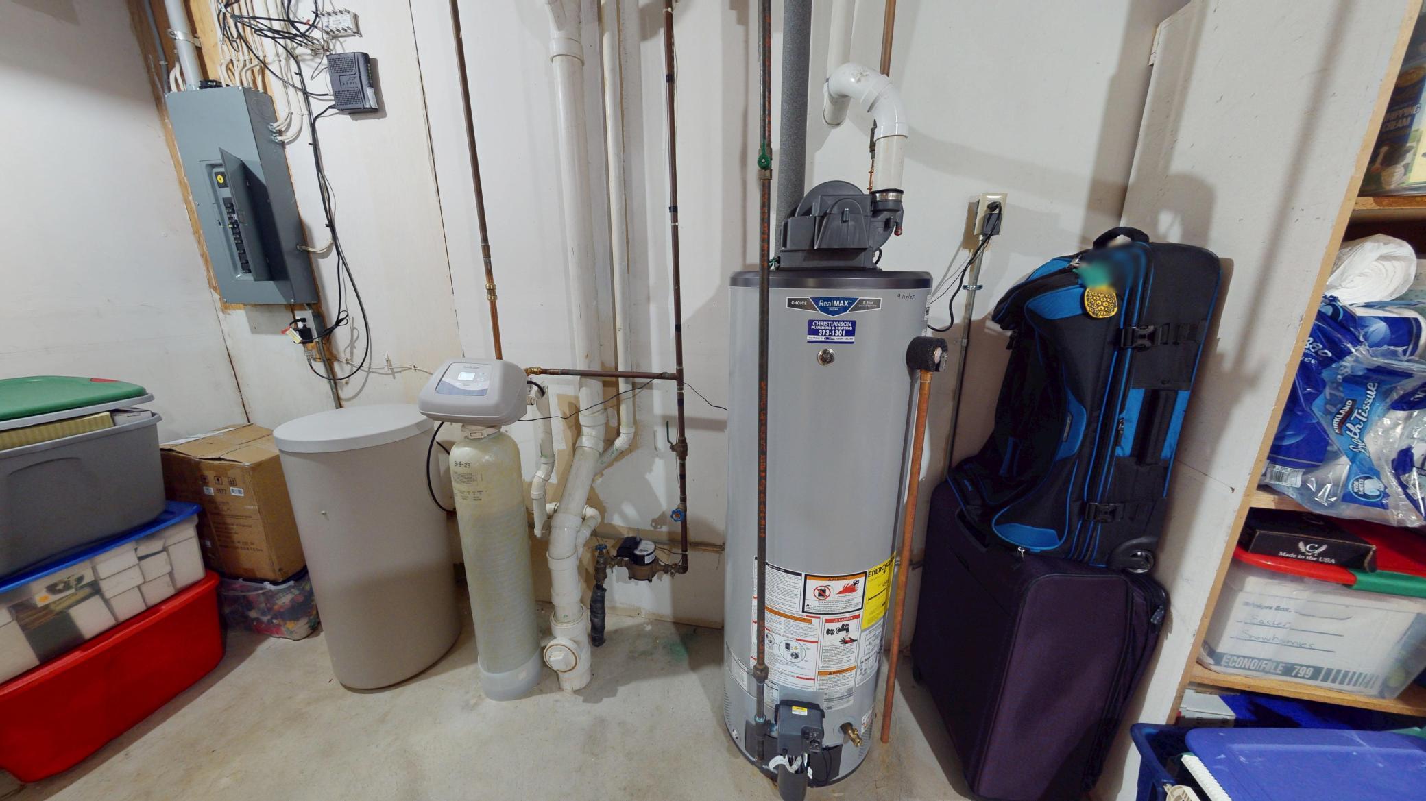 Hot water heater/water softener