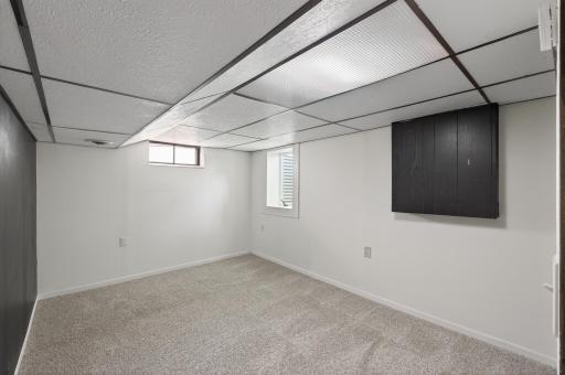 Bedroom #3 in the lower level with newer egress window