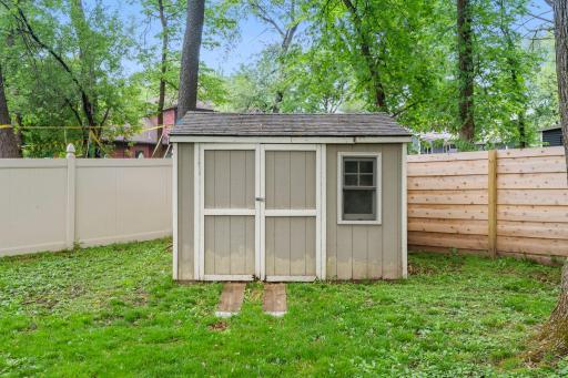 Awesome storage shed for all the extras!