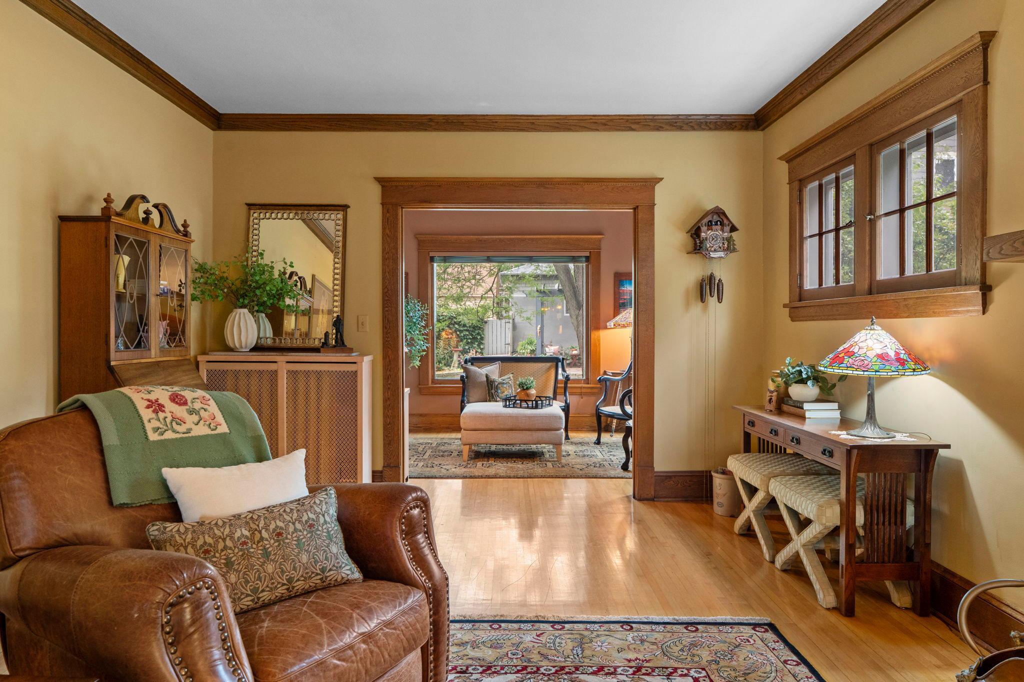 The large picture window at the rear of the home draws your eye to the outdoor sanctuary just beyond.
