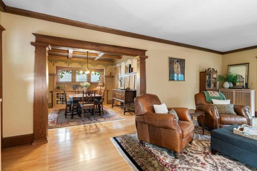 All of the oak woodwork has been painstakingly restored over the years. As well has the solid maple wood floors.