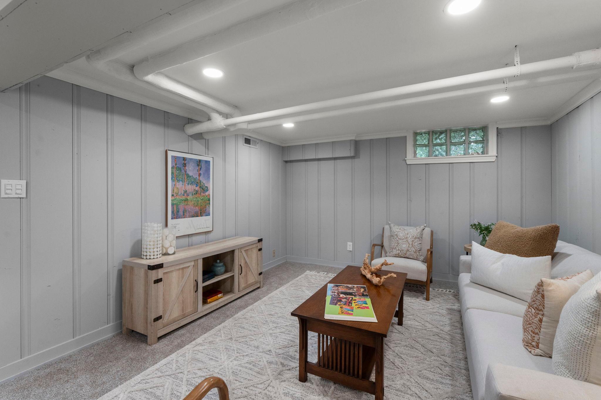 Lower level family room