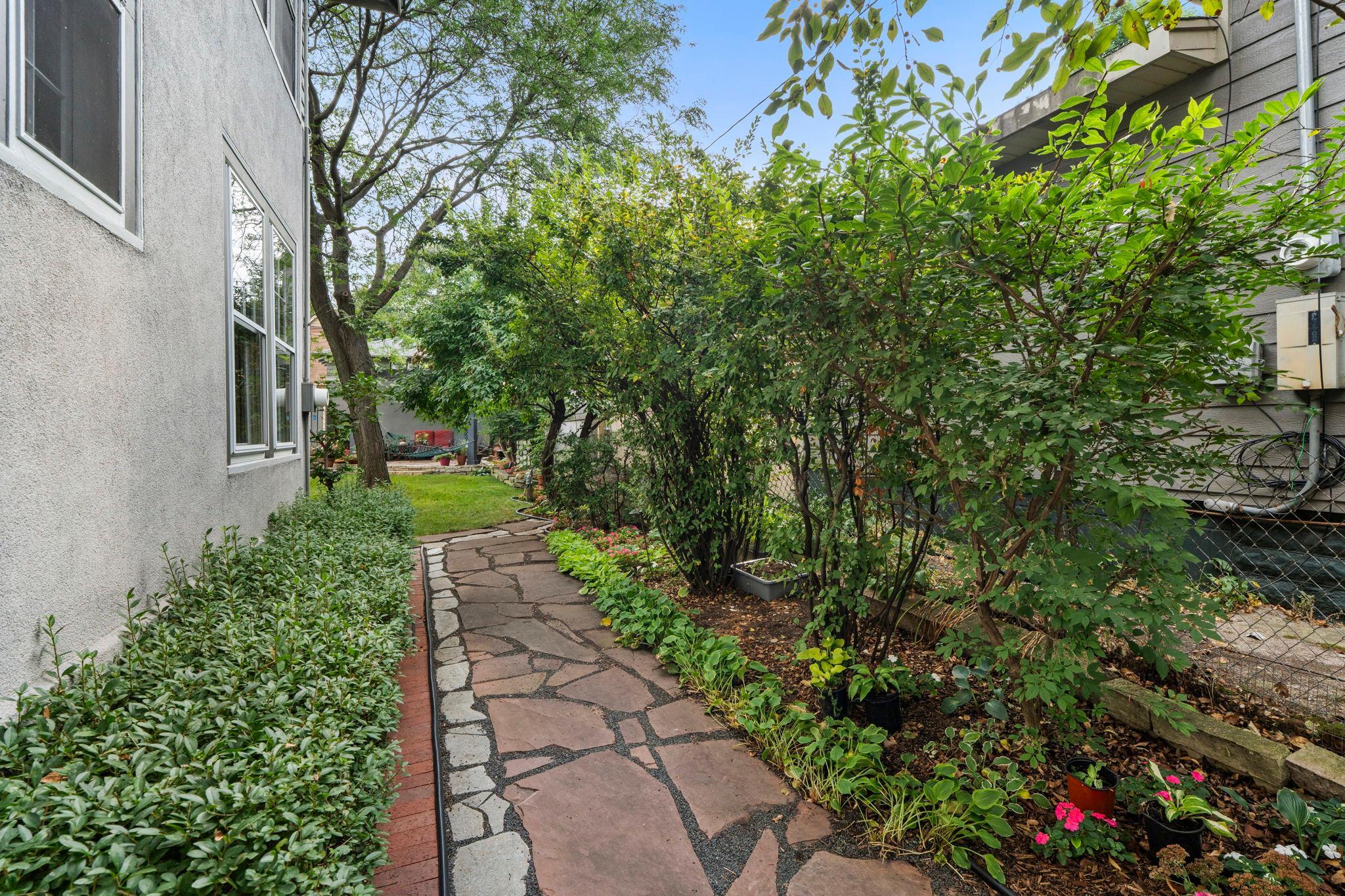 North side yard