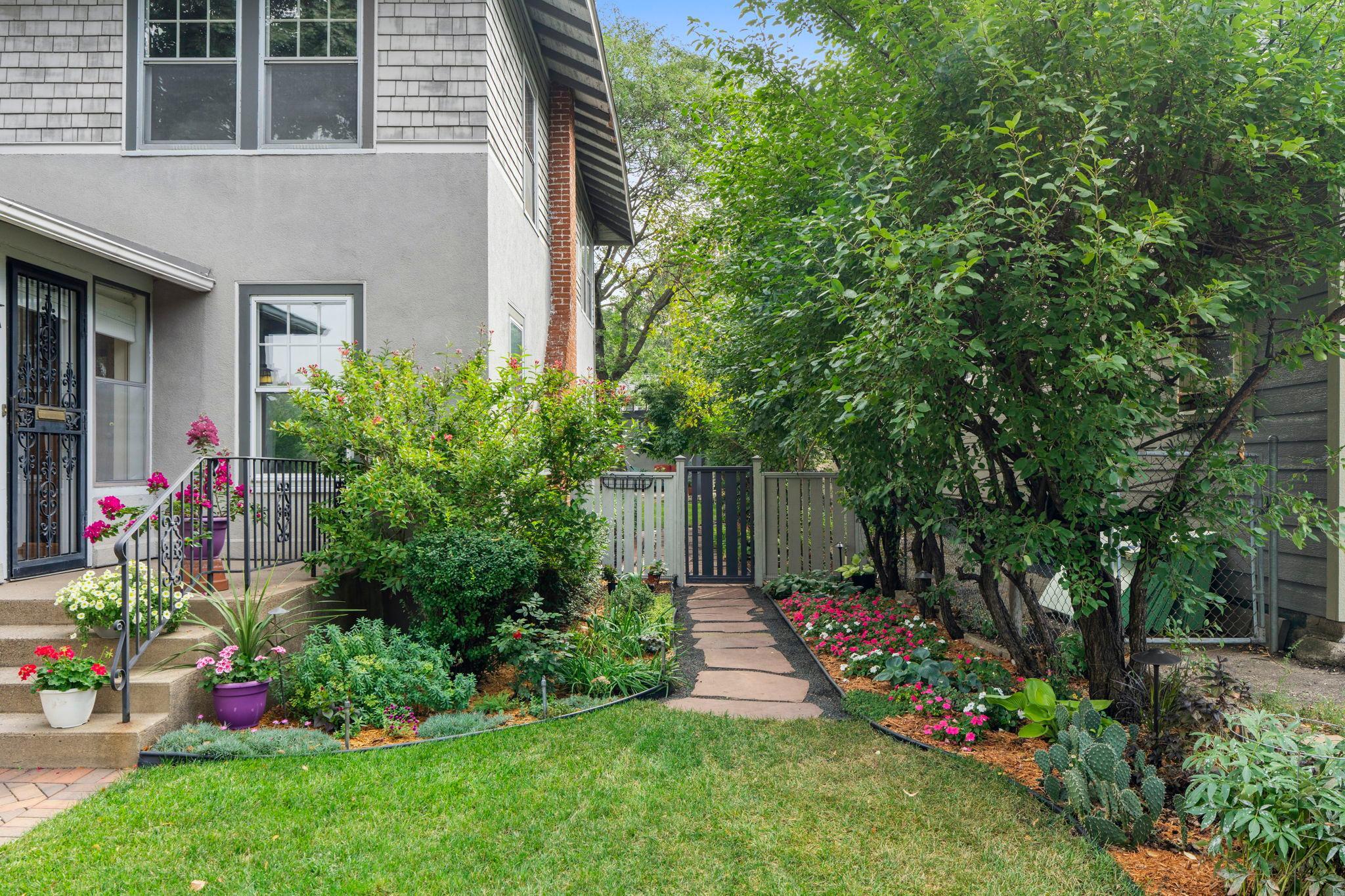 The landscaping is exquisite and creates a natural oasis in which to relax and enjoy life.