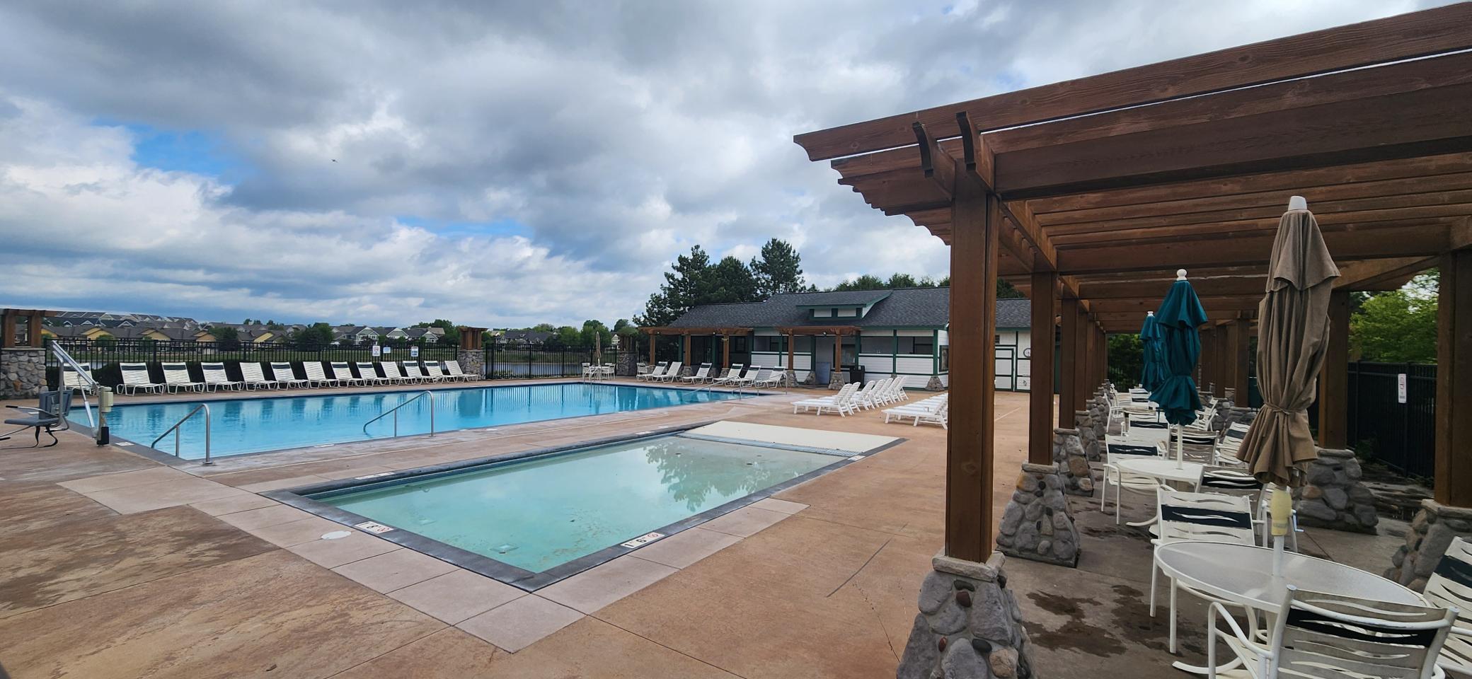 In-ground heated pool is part of the association