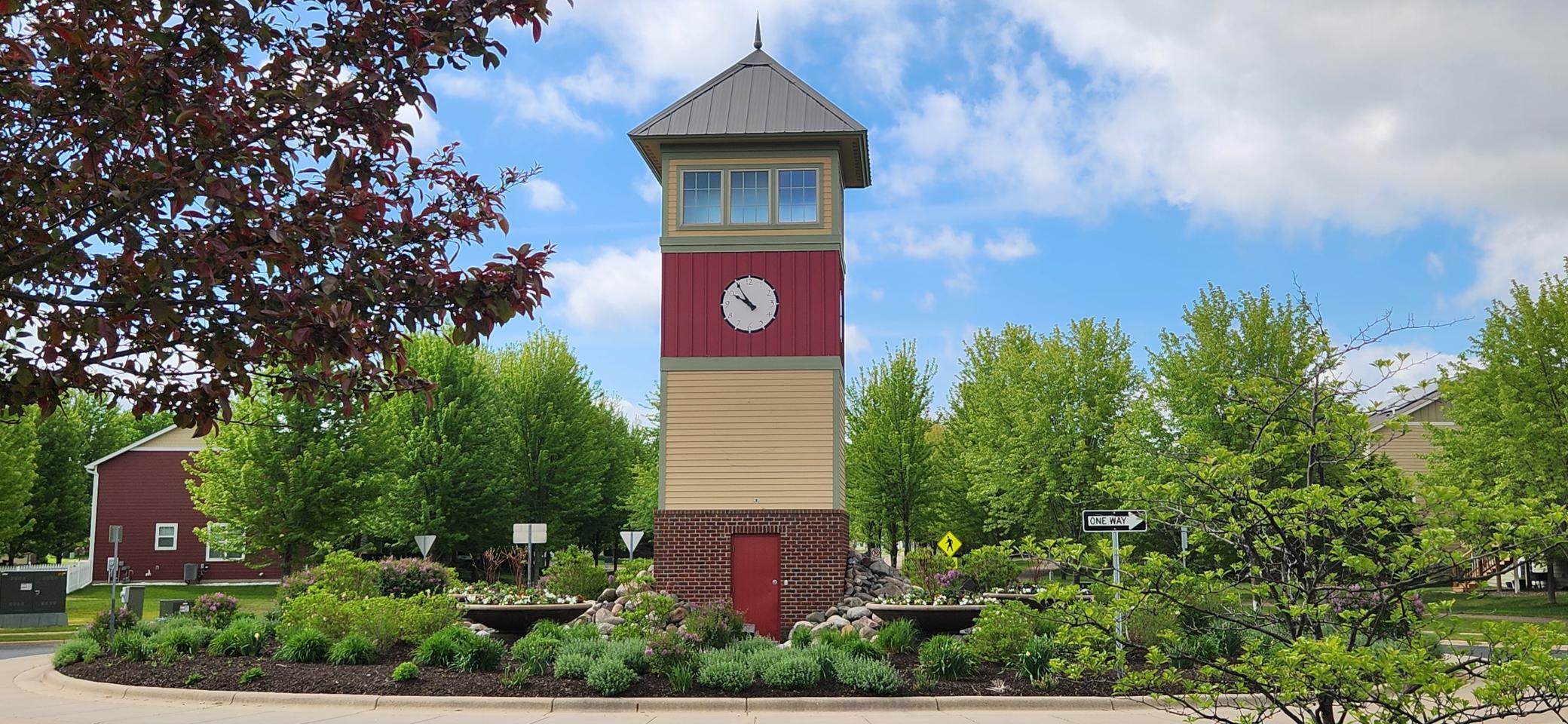Neighborhood clock tomorrow brings additional character to this wonderful neighborhood