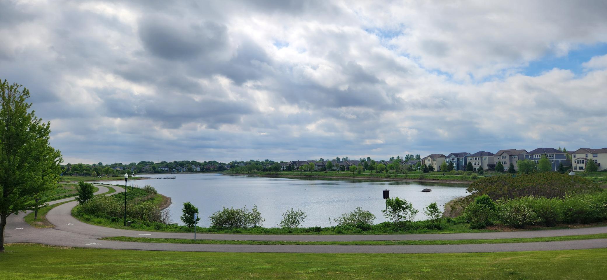 1.4 miles of paved walking and biking trails with beautiful views