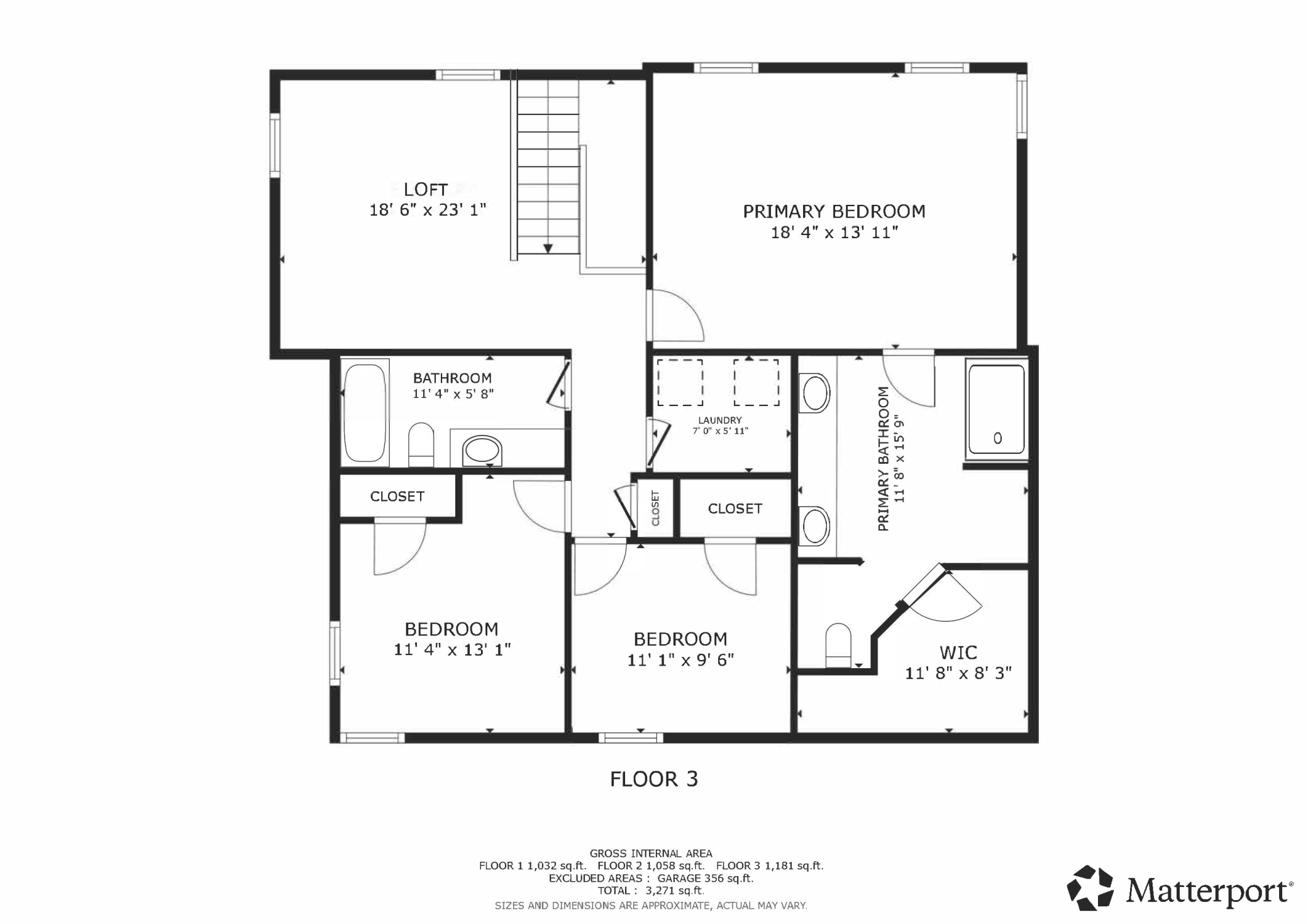 Upper Level Floor Plan