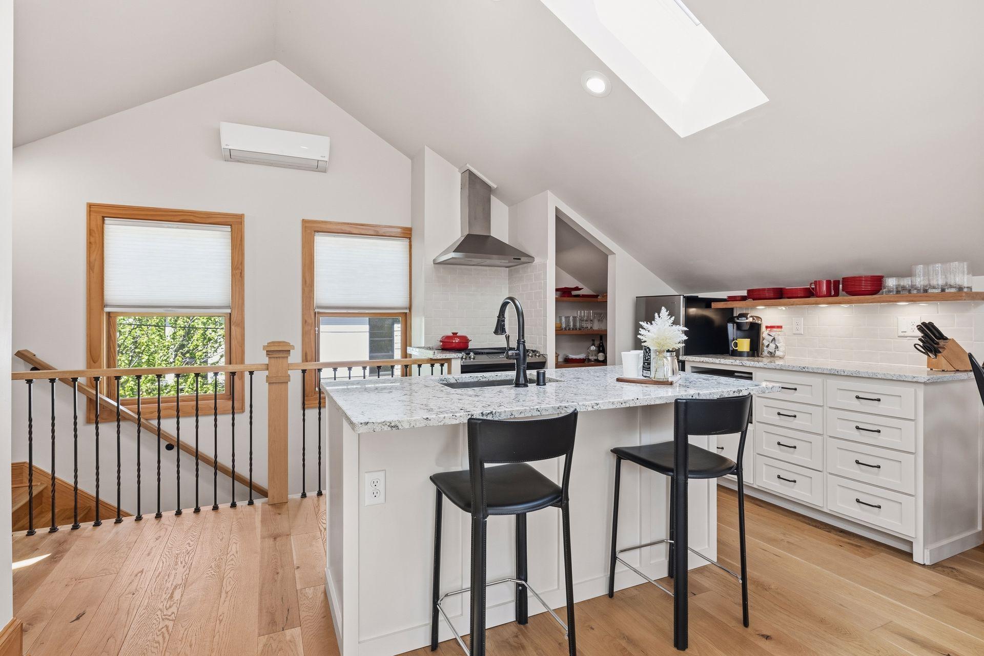 ADU Full kitchen with center island