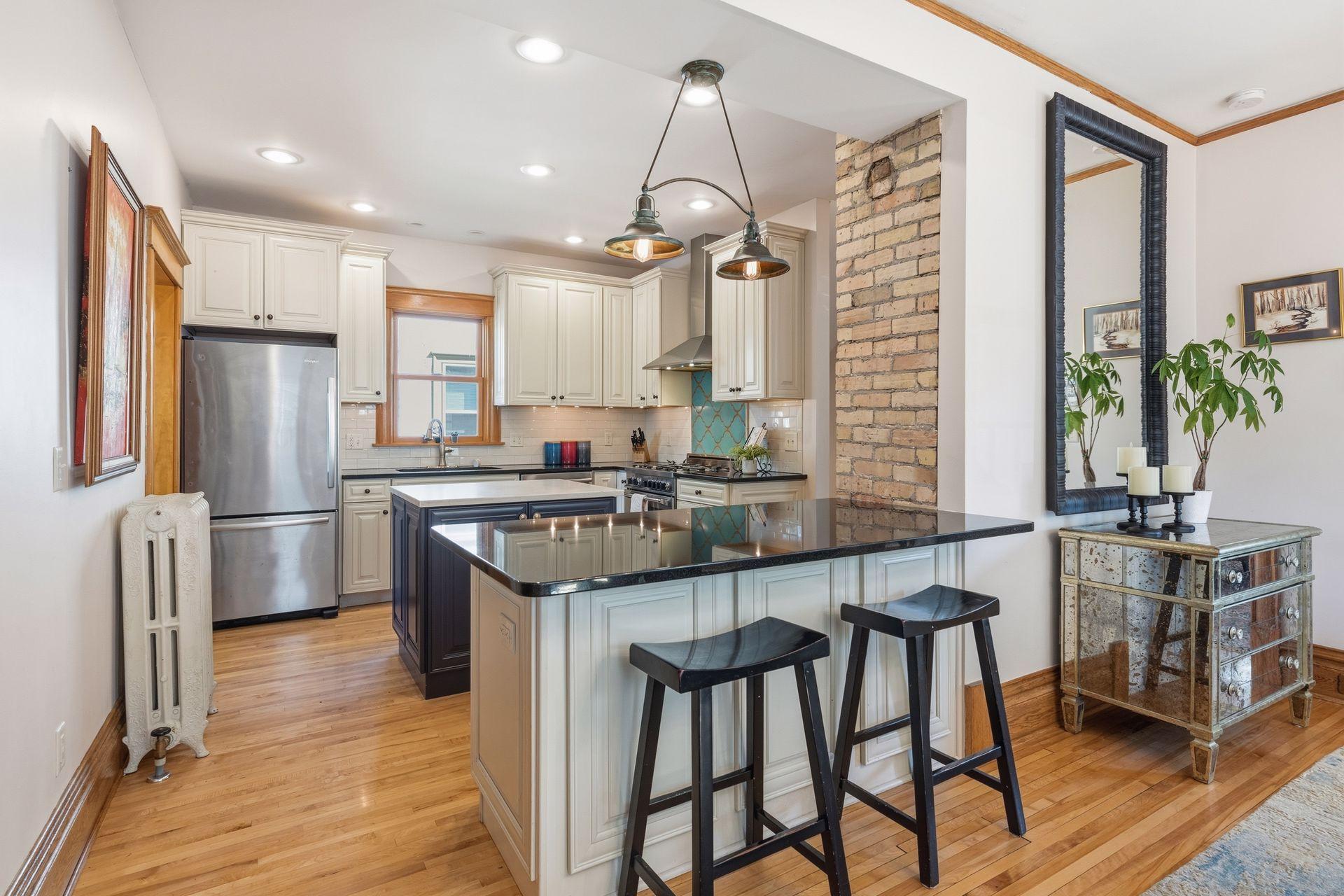 Open concept kitchen makes for effortless entertaining