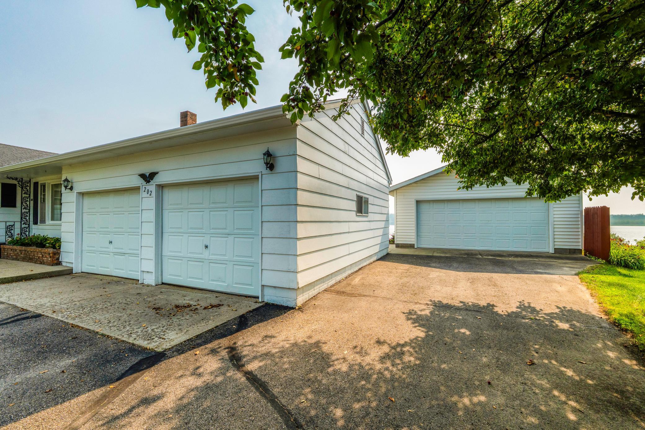 The Additional 2 car garage is heated and insulated for your hobbies and toys.