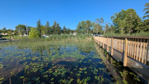 Fishing pier at Bagley city park. Catch your limit of pan fish!