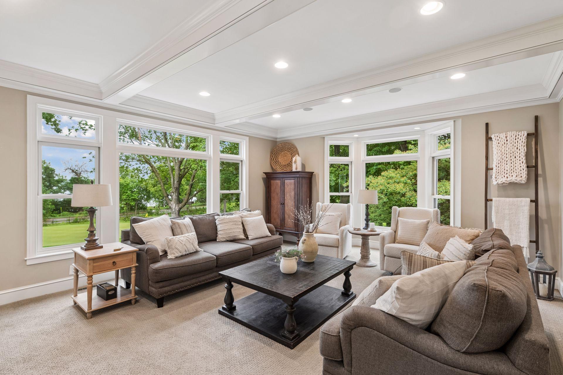The spacious main floor Family Room