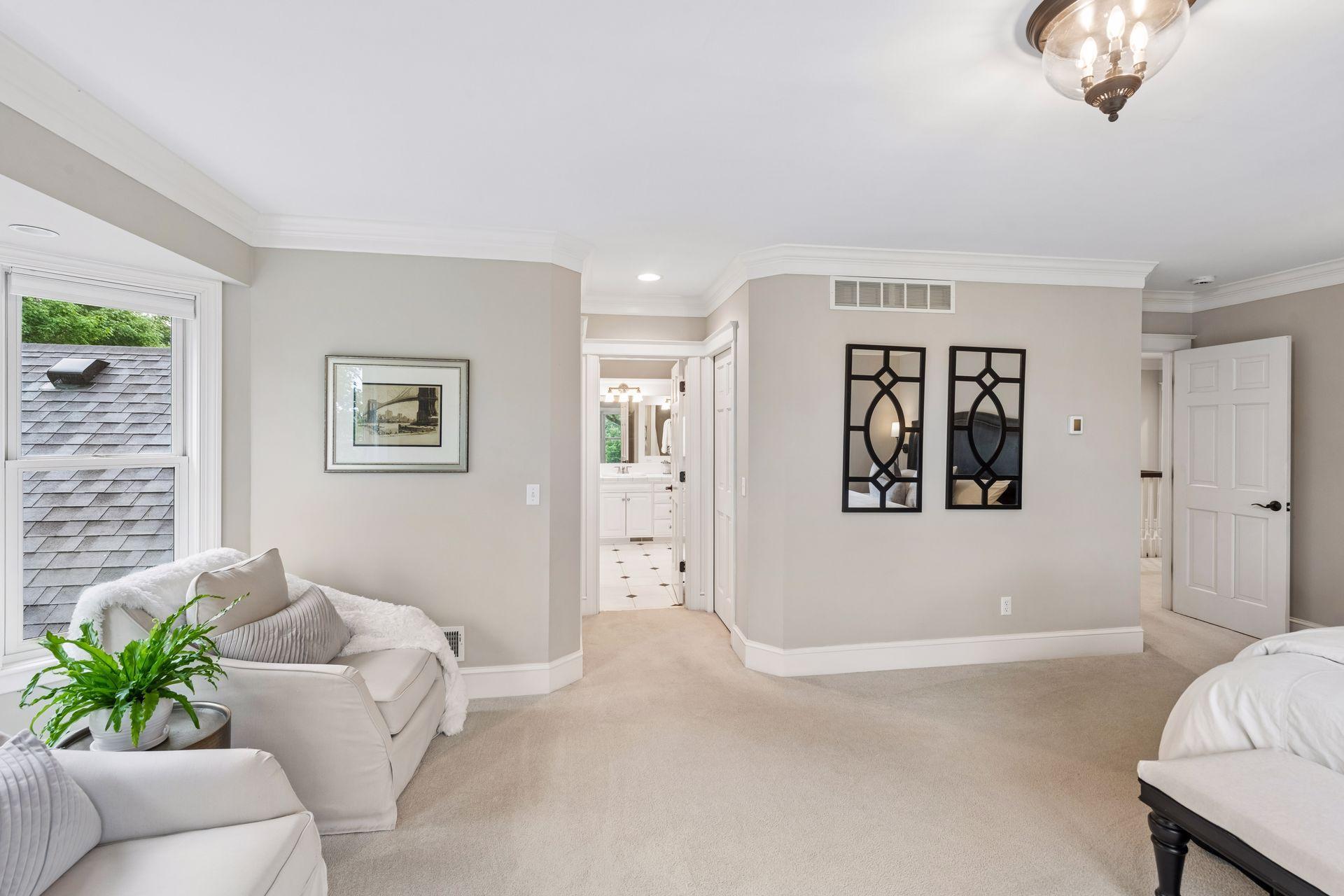 Features large ensuite with separate tub and walk-in shower