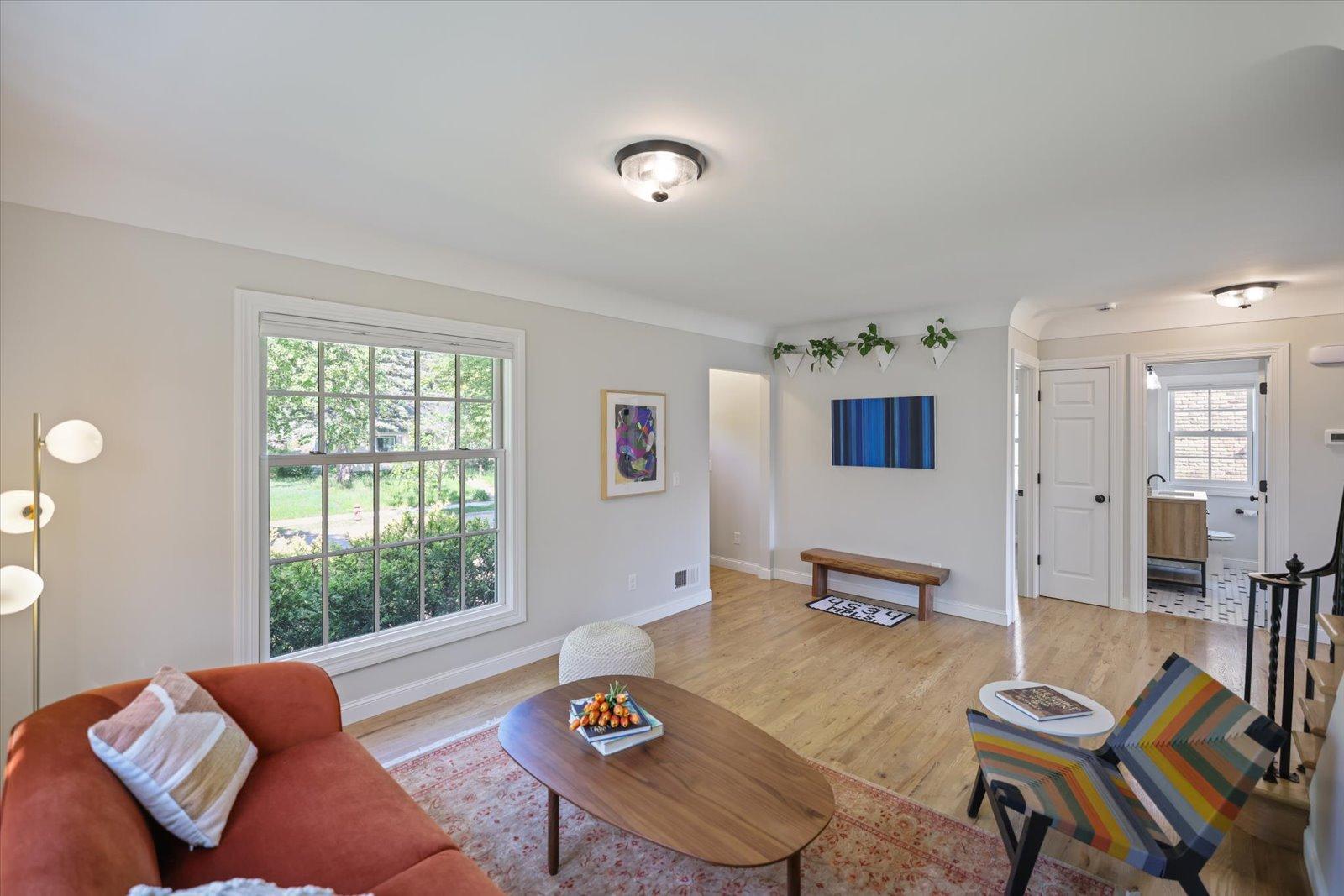 Hardwood floors throughout