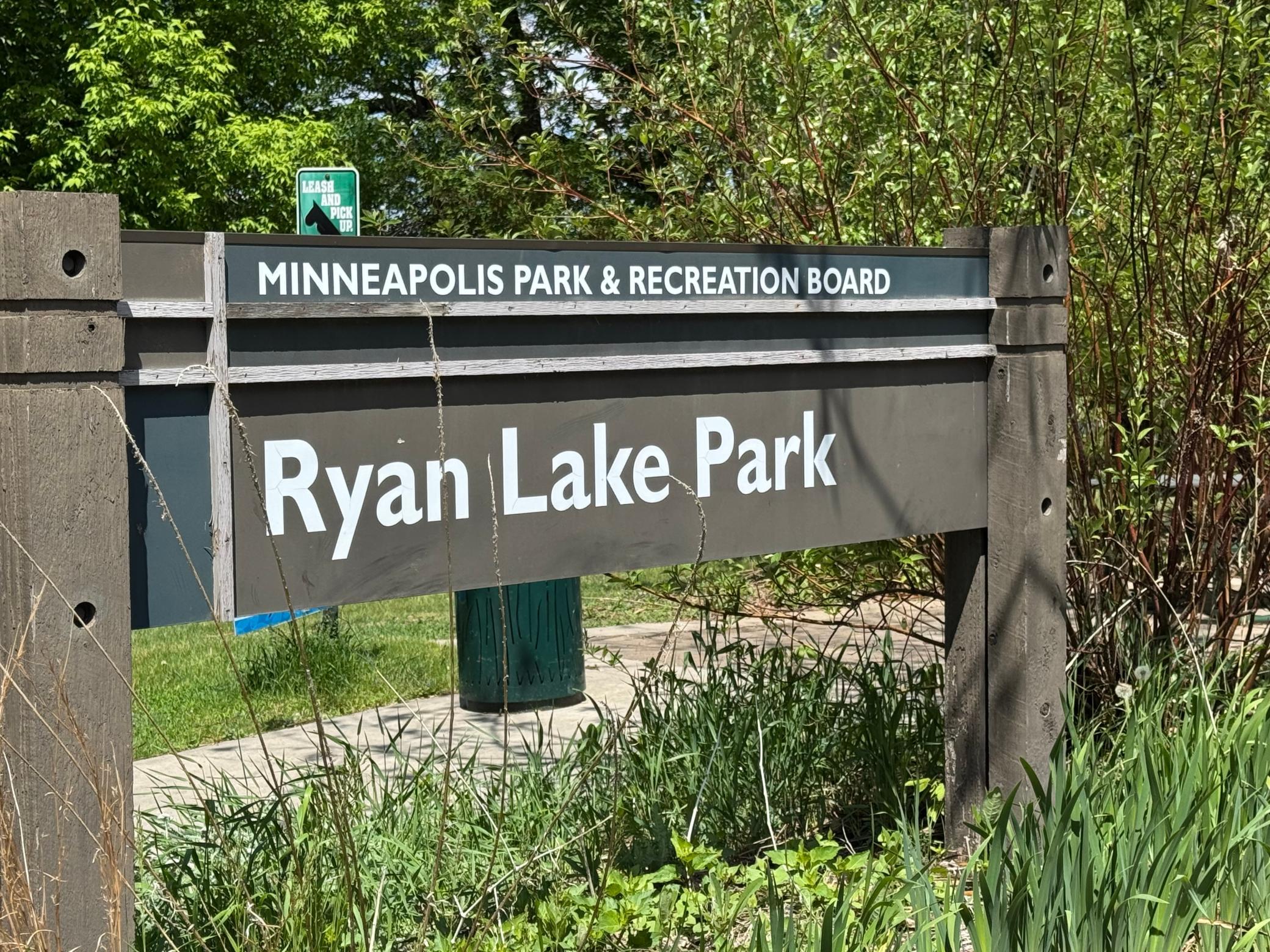 One block to Ryan Lake
