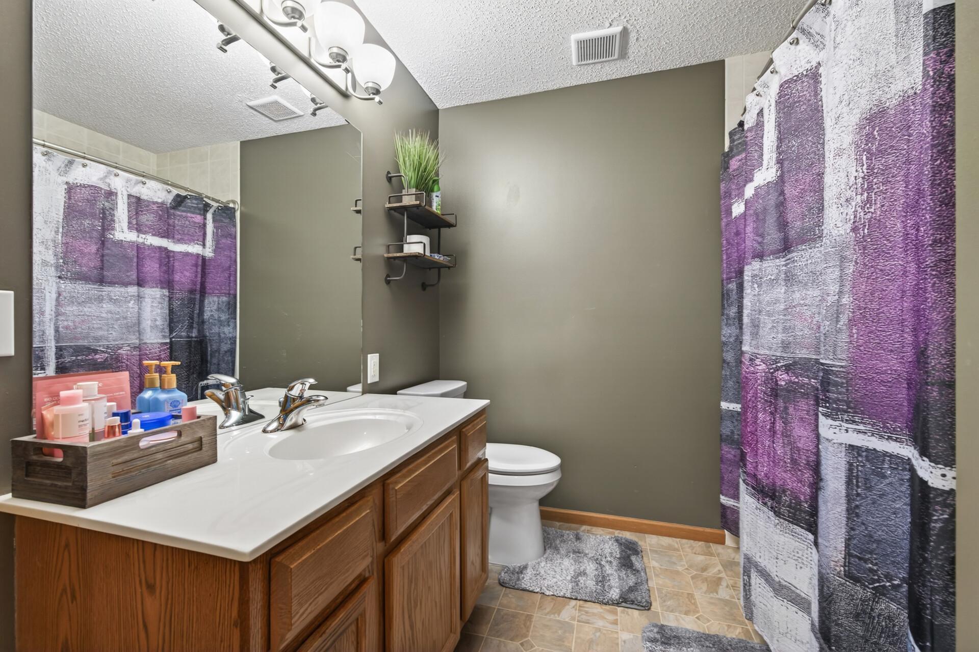 First bathroom on upper level.