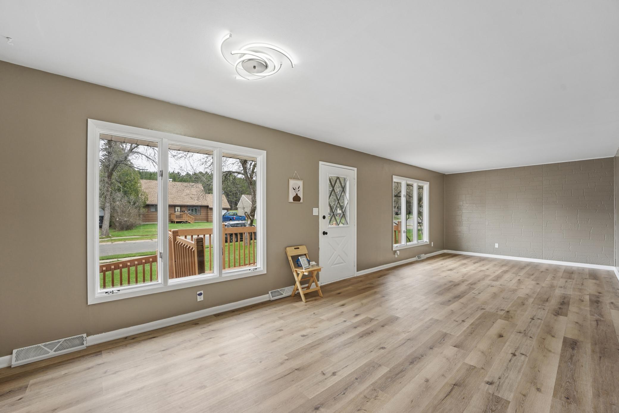 New flooring throughout
