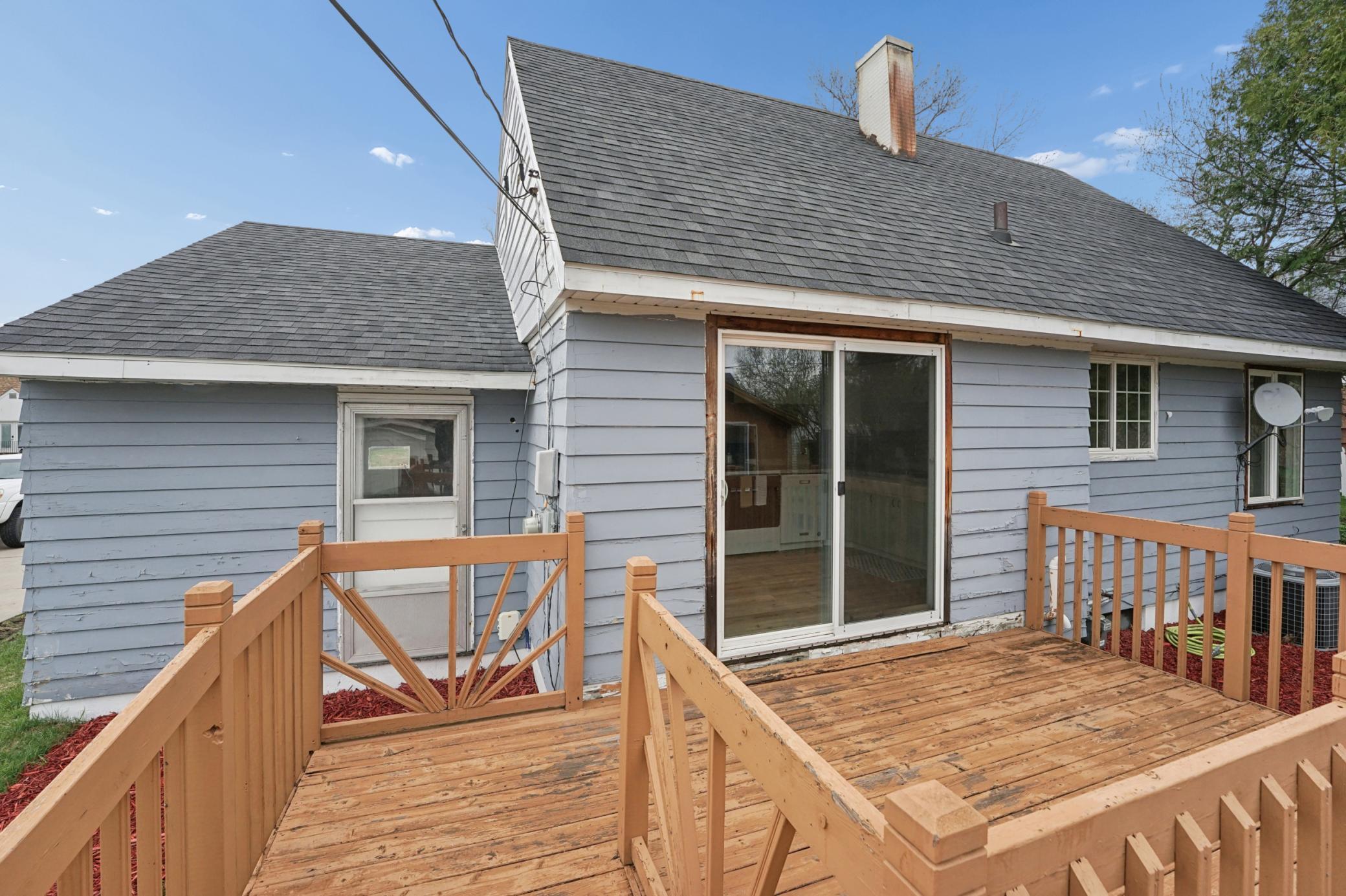 Deck and walk-out