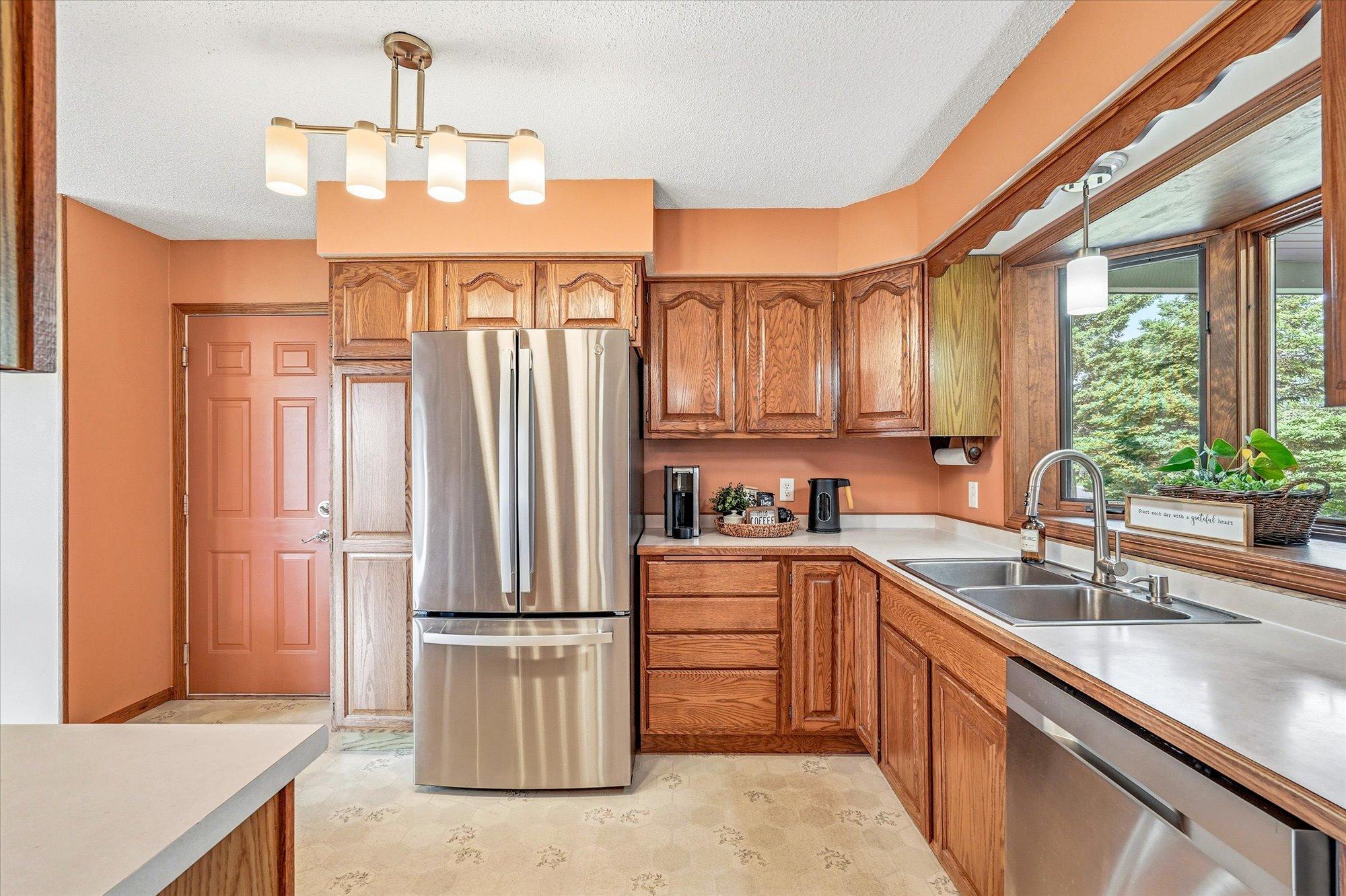 Spacious kitchen.