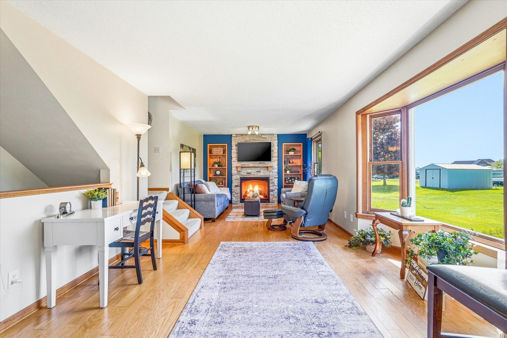 Open concept great room.