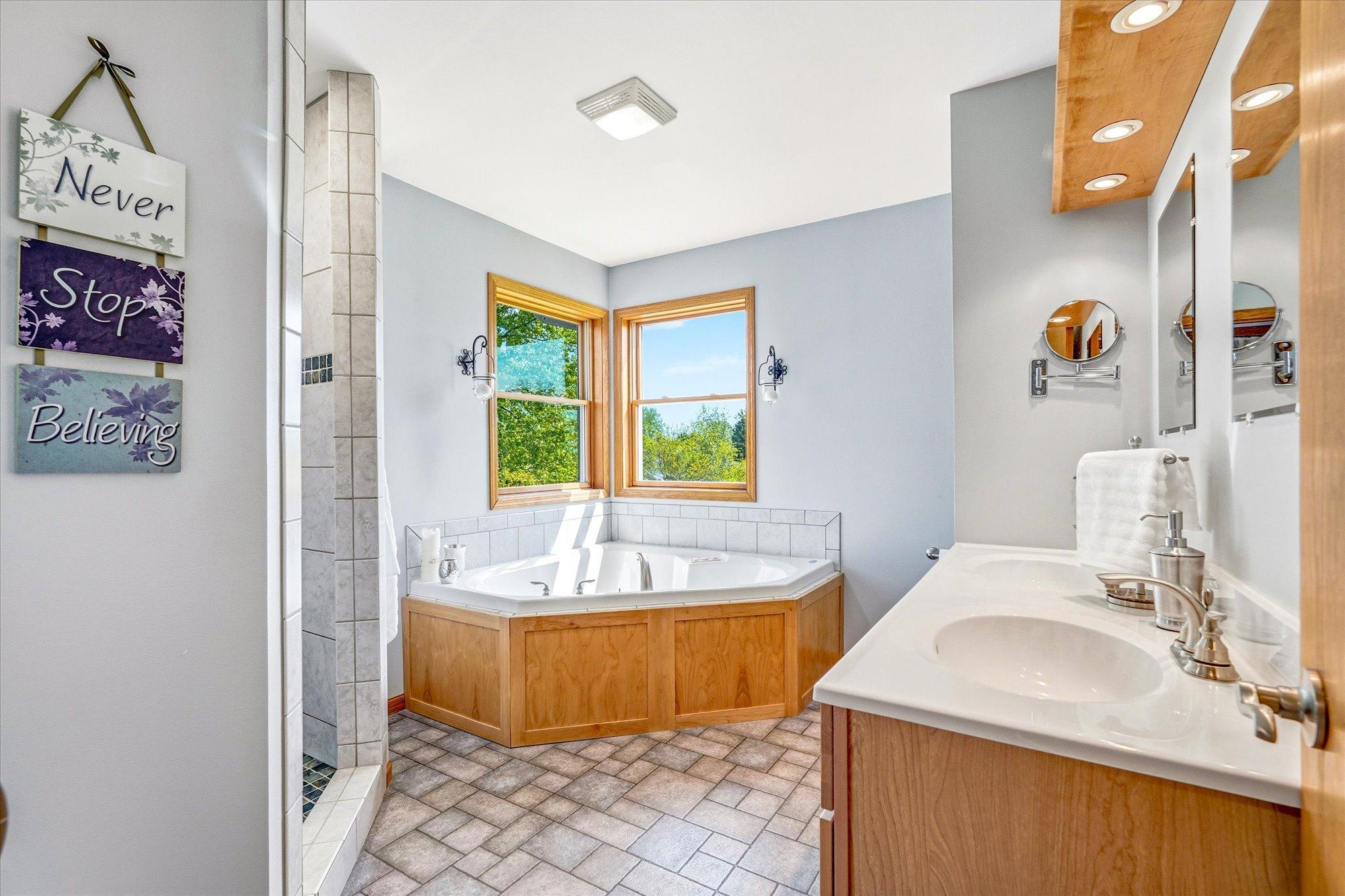 Private primary bathroom.