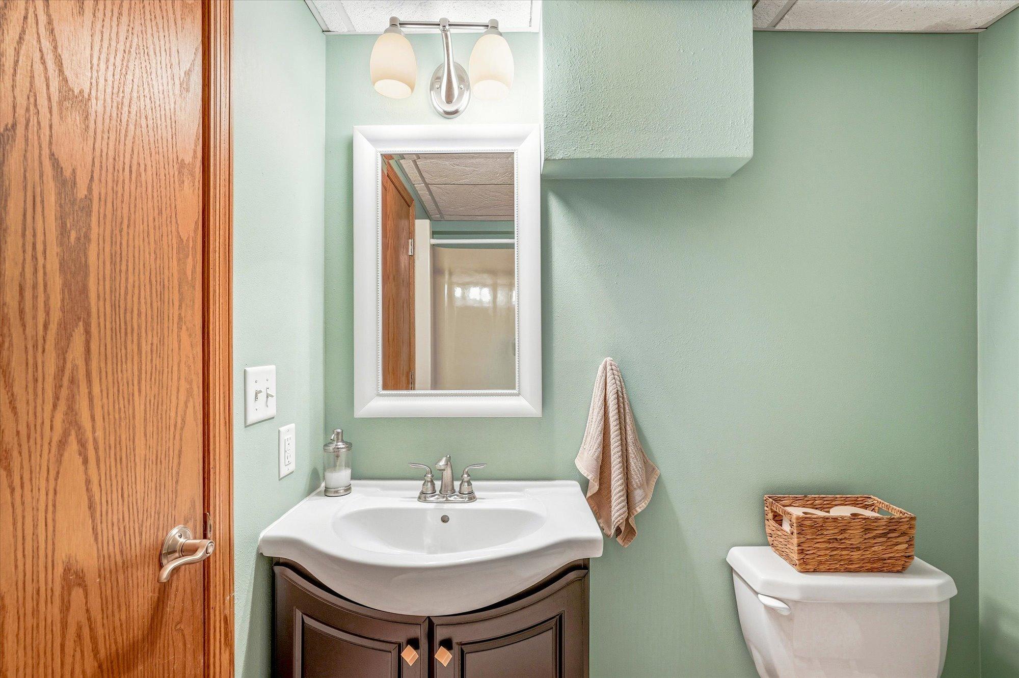 Basement 3/4 bathroom.