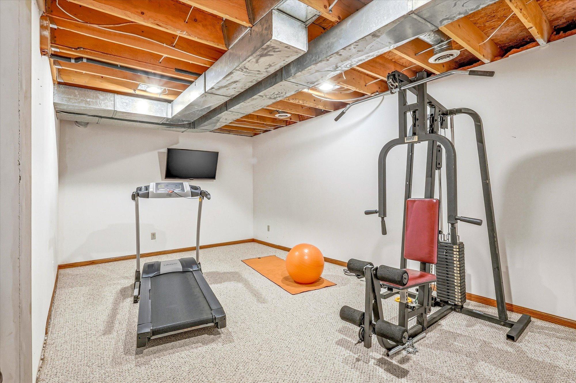 Exercise room-basement.