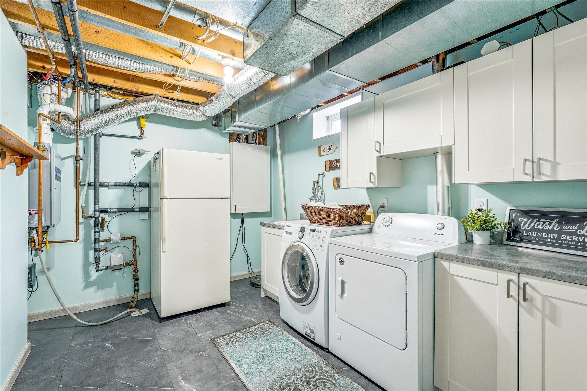Updated laundry room-basement.