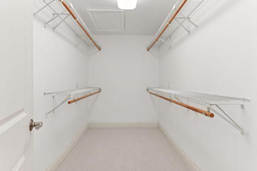 You'll find a large walk-in primary closet.