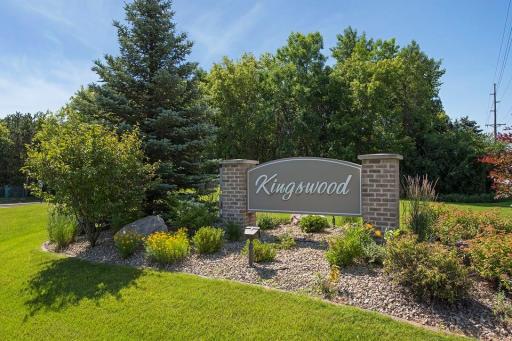 Kingswood Sign - Kingswood offers immediate access to 394 and the ability to walk to the amenities of Wayzata and the shore of Lake Minnetonka.