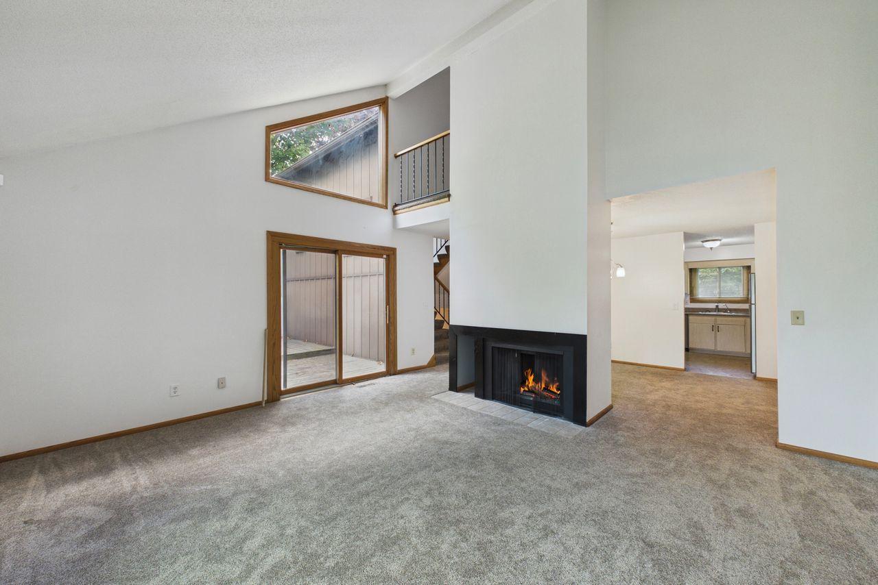 Rest by the fire, vaulted ceiling