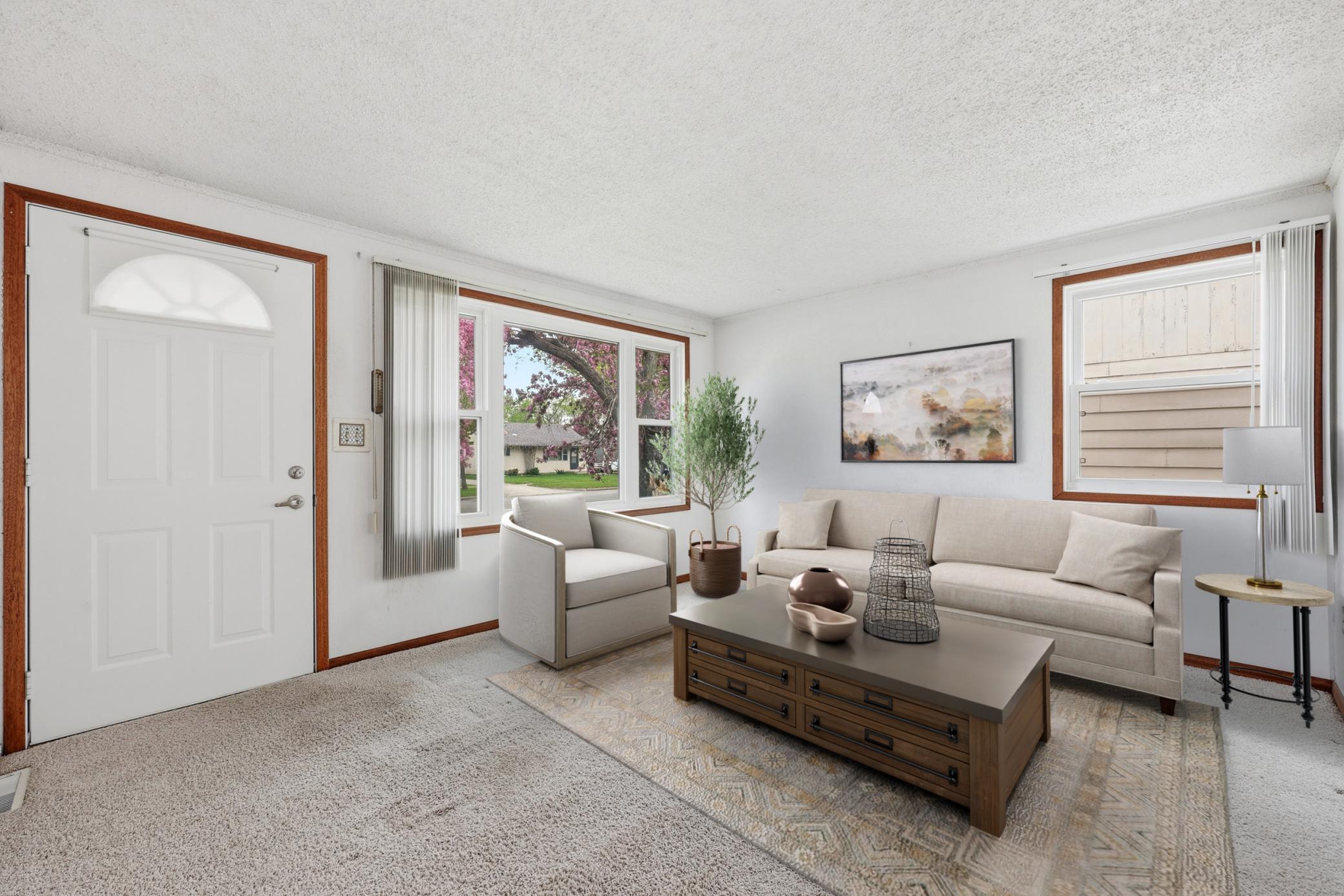 Living Room - Virtually Staged