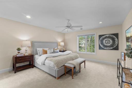 Upstairs, youâll find four bedrooms, including a spacious primary suite featuring soft carpeting, a ceiling fan, a large front-facing window, and an impressive 12' x 4' walk-in closet.