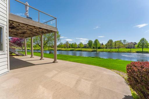 The expansive patio, accessible from the walkout basement, is the perfect place to entertain, relax, and take in the beautiful views.