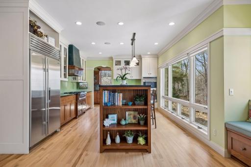 The kitchen is boasted by natural lighting and views out to your beautiful backyard.