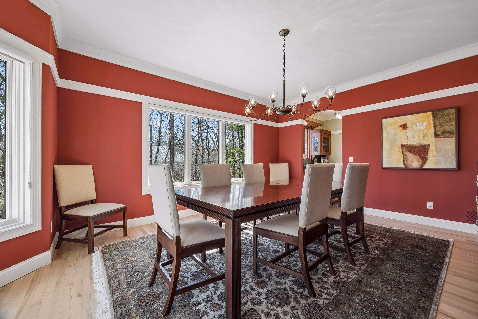 Formal dining area on the main level. Great for events and hosting.