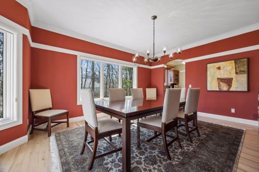 Formal dining area on the main level. Great for events and hosting.