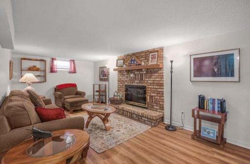 Fantastic lower level family room with cozy gas fireplace. Clean and bright throughout this home!