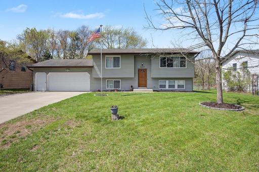 2.5 car garage with Man Cave is one of the noteworthy features in this front of house photo