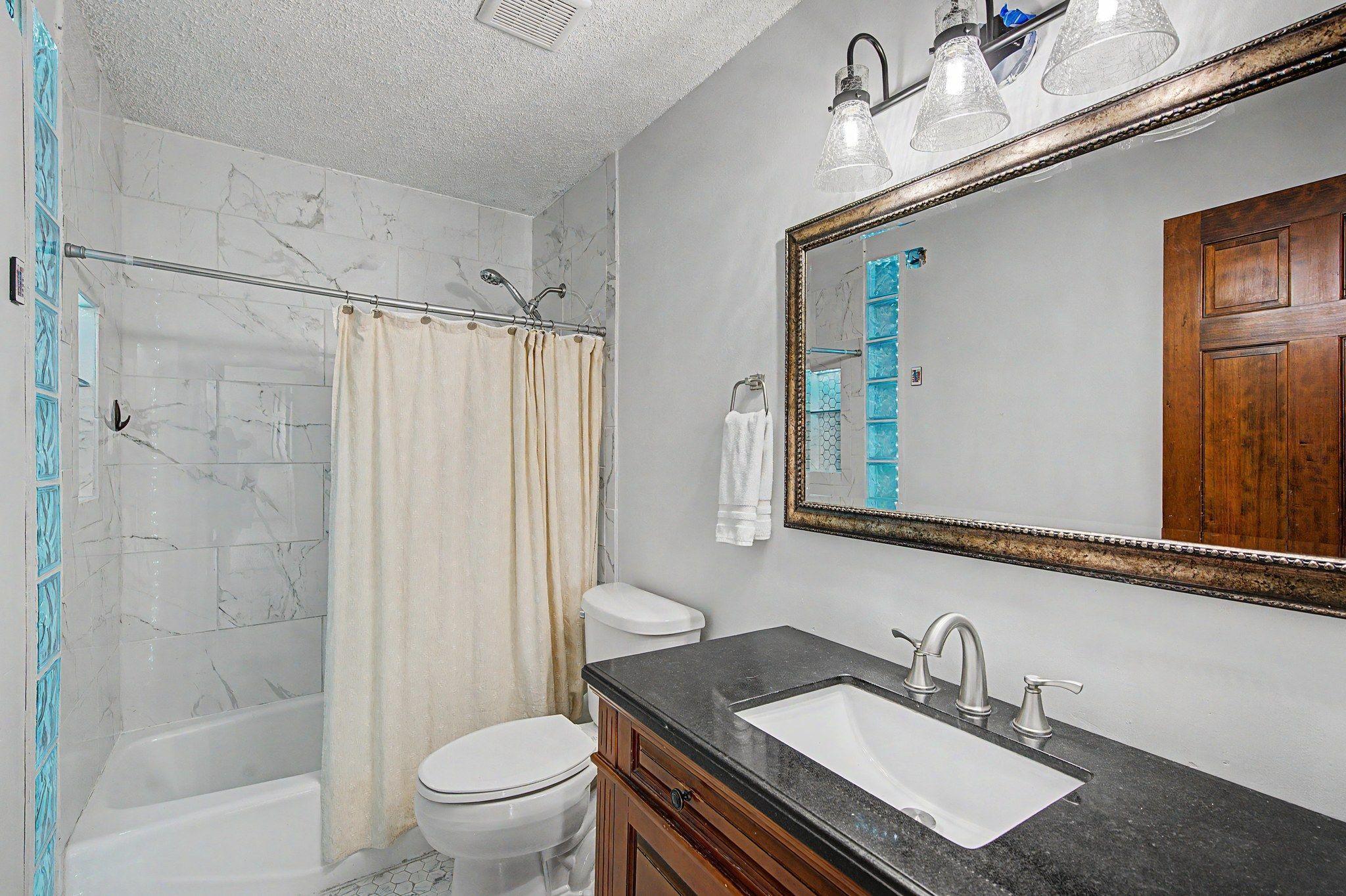 Both bathrooms have custom upgrades