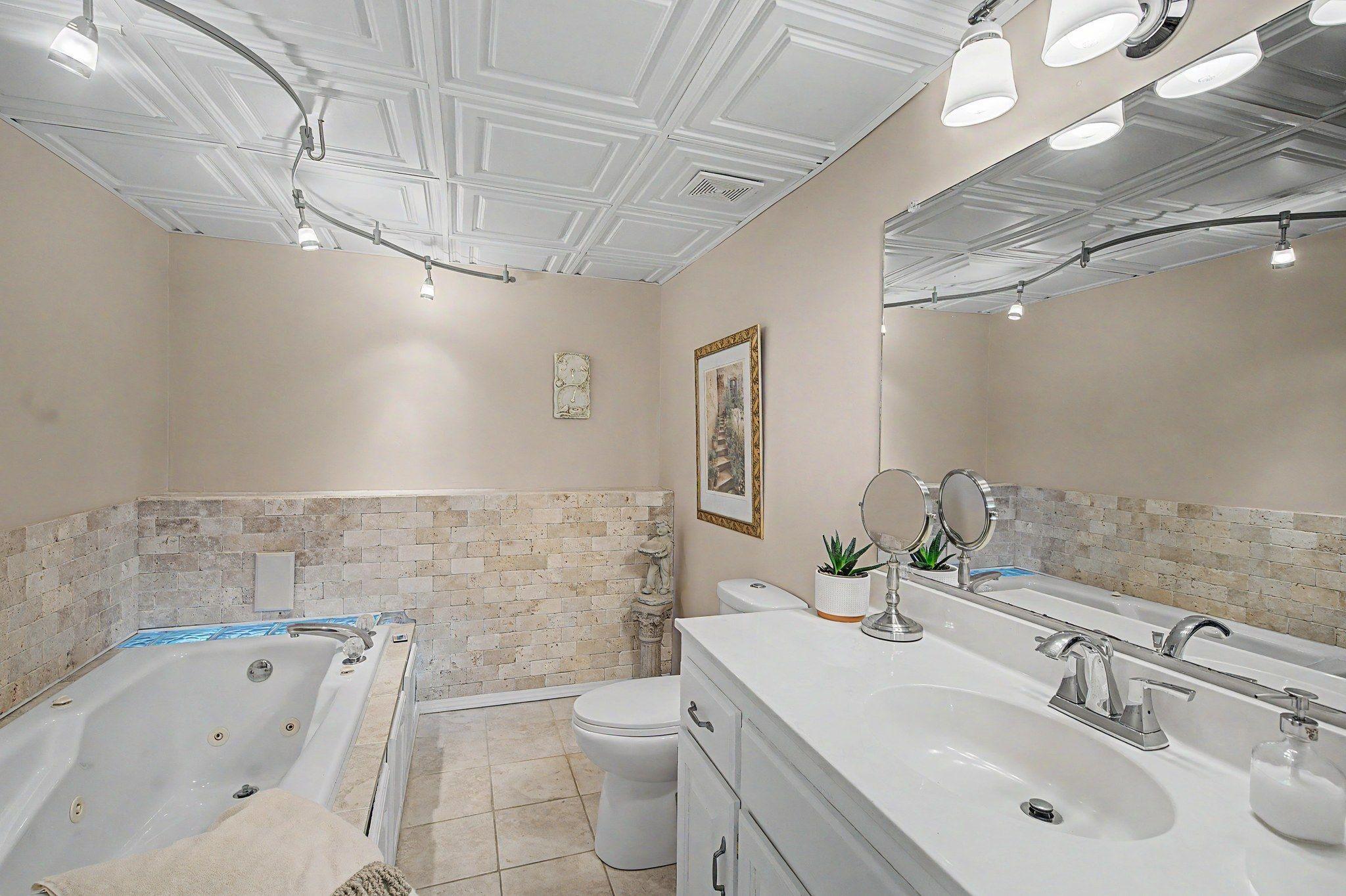 Both bathrooms have custom upgrades