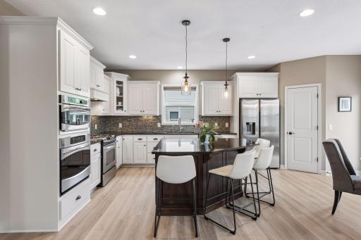 The heart of the home is the spacious kitchen.