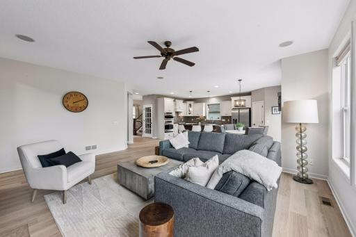 Upscale finishes and gorgeous flooring throughout the gathering spaces.